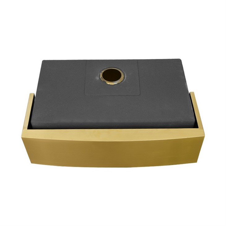 gold kitchen sink and drainer (5)