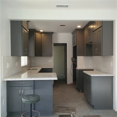 Solid Wood Mexican Style Kitchen Cabinets